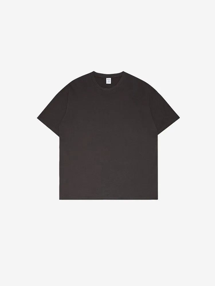 Cotton Short Sleeve T-Shirt Solid Colour Street Hip Hop Loose Bottoming Shirt