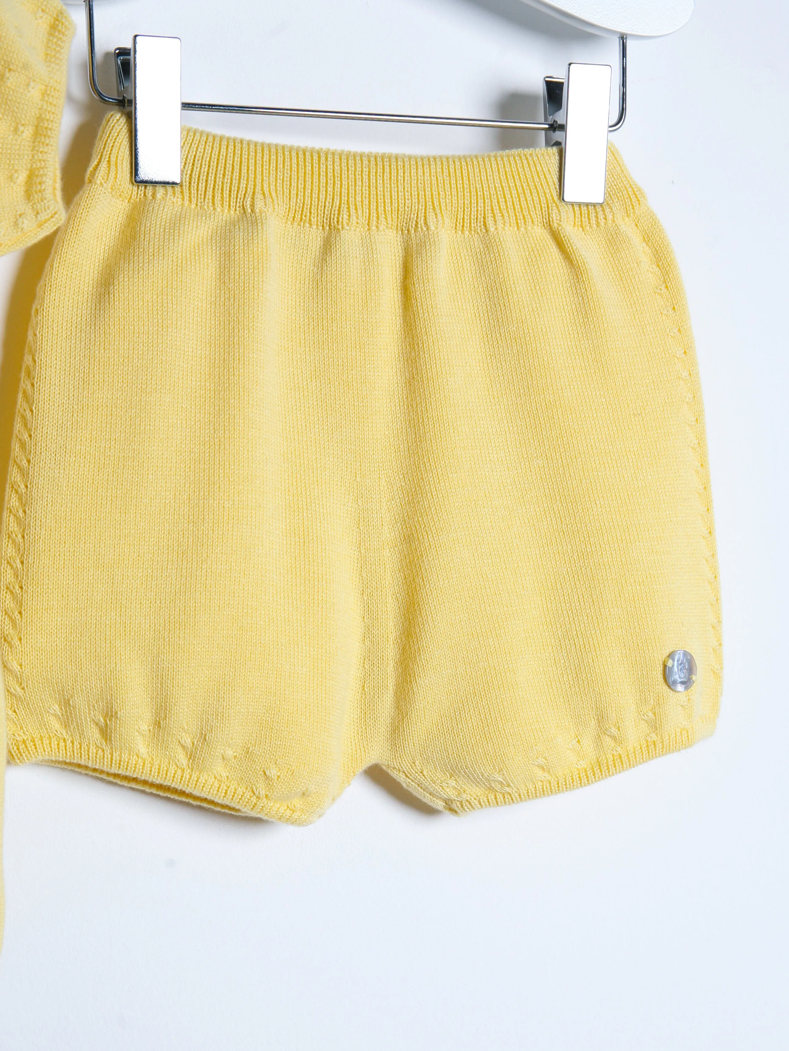 Granlei yellow polo collar Short Set