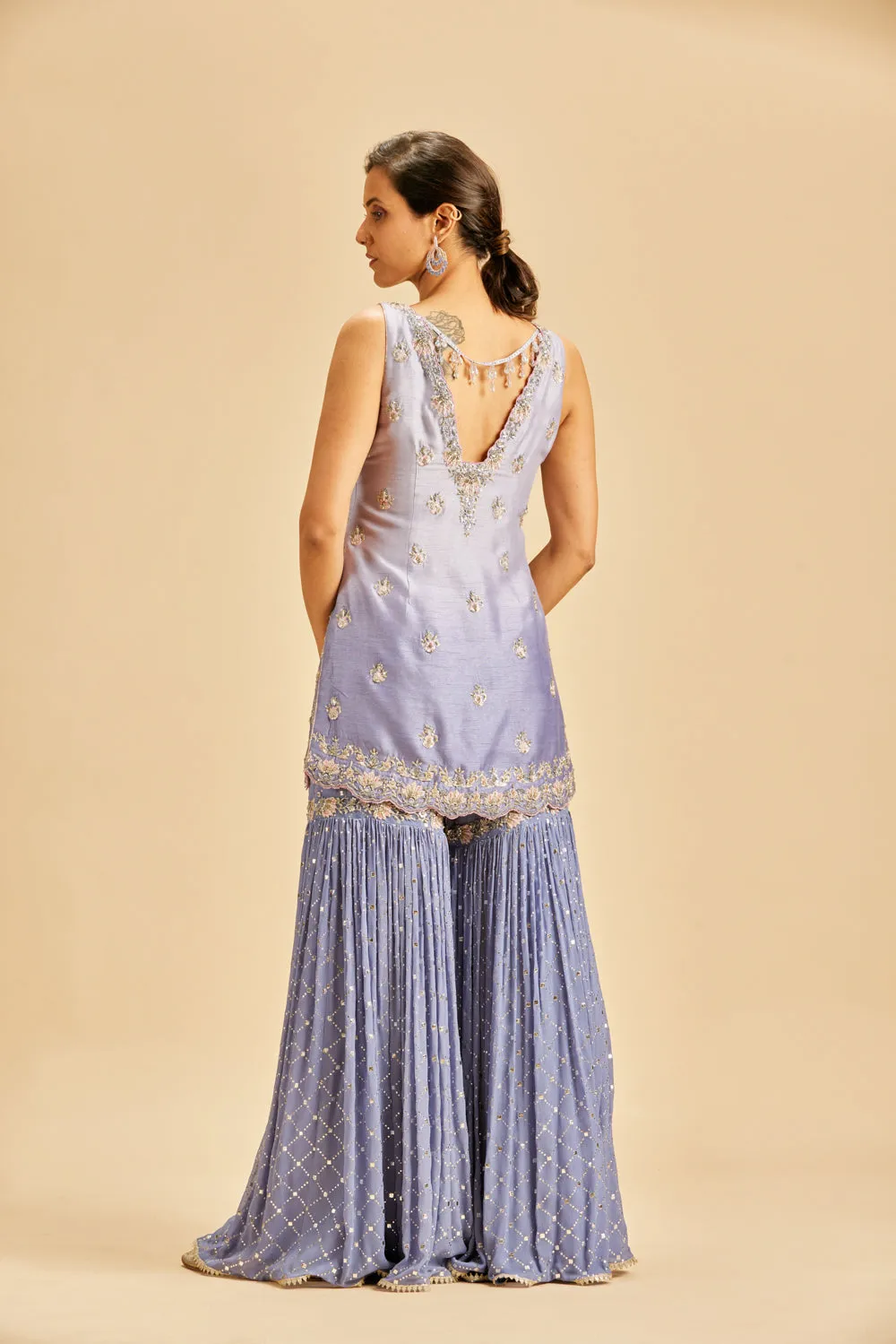 Ink Blue Ombre Garara Set