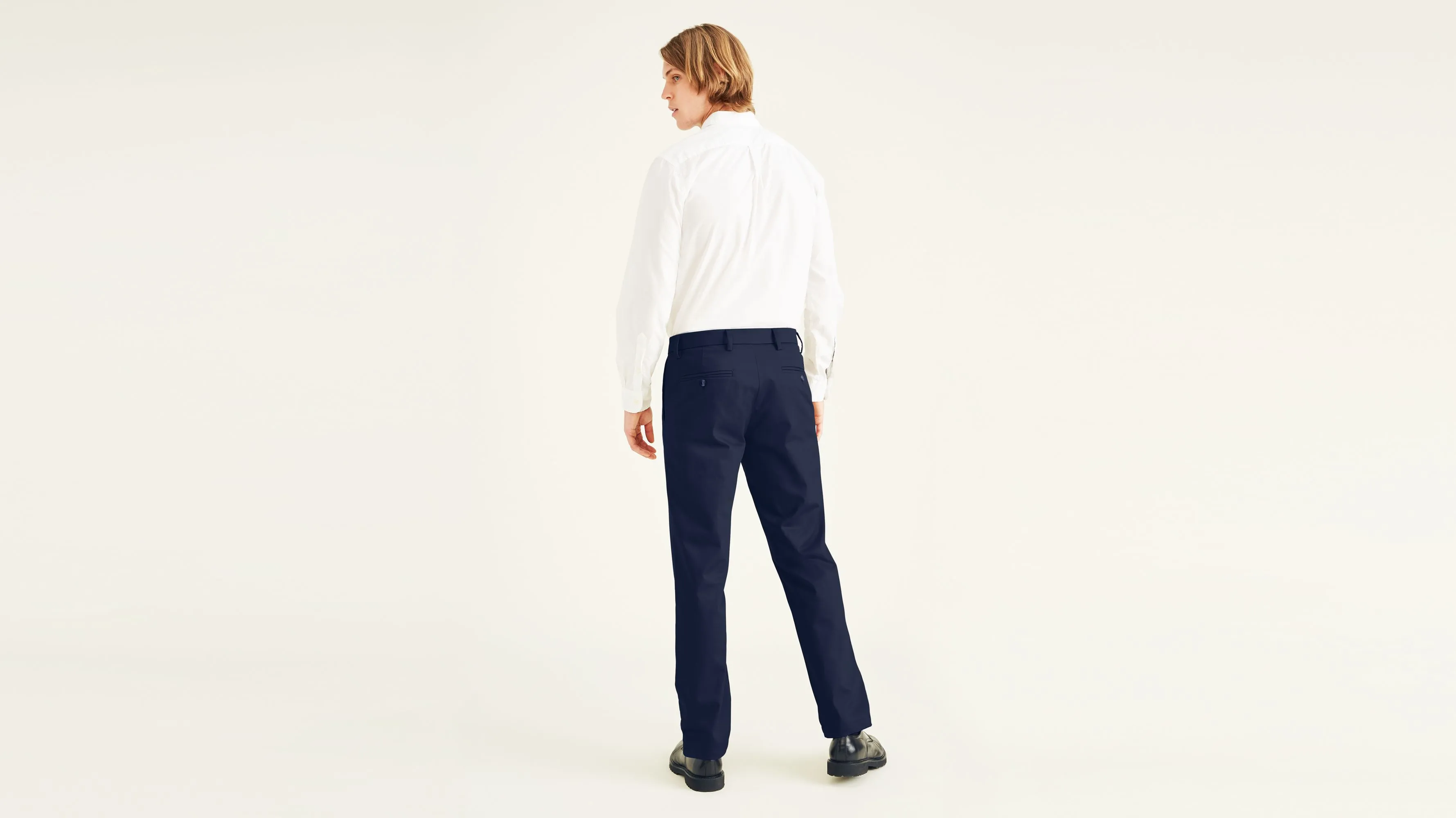 Signature Iron Free Khakis, Creased, Slim Fit with Stain Defender®