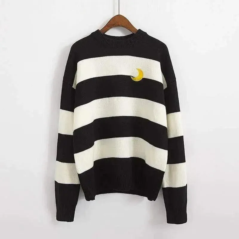 Very Fairy Striped Sweater Knit Sweater